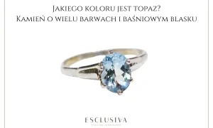 Srebrny pierścionek z błękitnym topaz, kamień o wielu barwach, idealny dla znaku zodiaku.